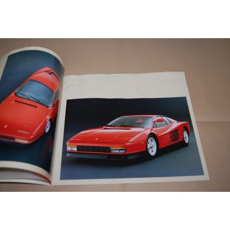 Prospekt brochure depliant Ferrari Testarossa - vistosa umidità e macchie