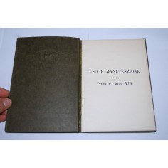 Libretto uso manutenzione FIAT 521 anno 1929 - 1° ed. Eccellente 2