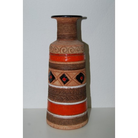 Vaso Ceramiche Fanciullacci color mattone h. 27 cm