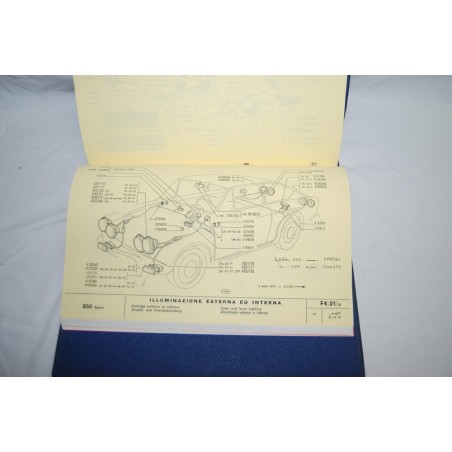 Fiat 128 Catalogo parti di ricambio versioni 850 sport 1968 buono