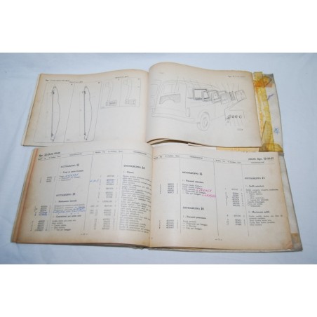 Fiat 500 Giardiniera catalogo parti ricambio carrozzeria 3° ed. 1963 mediocre