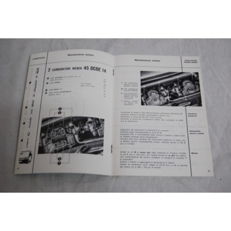 RISTAMPA - LIBRETTO USO MANUTENZIONE GIULIA SPRINT GTA 1965