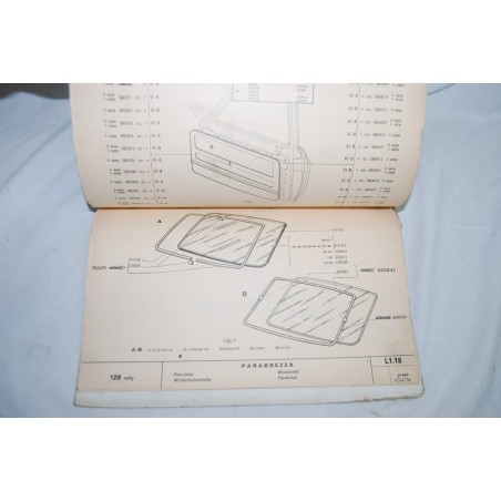 Fiat 128 Rally catalogo parti di ricambio 3° edizione 1973