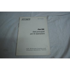 Fiat 126 Dati principali per le riparazioni 1972