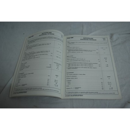 Fiat 126 Dati principali per le riparazioni 1972
