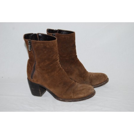 Stivaletto donna Rocco P. pelle scamosciata colore sigaro 37,5 usati