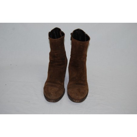 Stivaletto donna Rocco P. pelle scamosciata colore sigaro 37,5 usati
