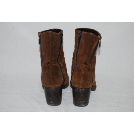 Stivaletto donna Rocco P. pelle scamosciata colore sigaro 37,5 usati