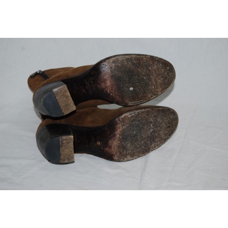 Stivaletto donna Rocco P. pelle scamosciata colore sigaro 37,5 usati