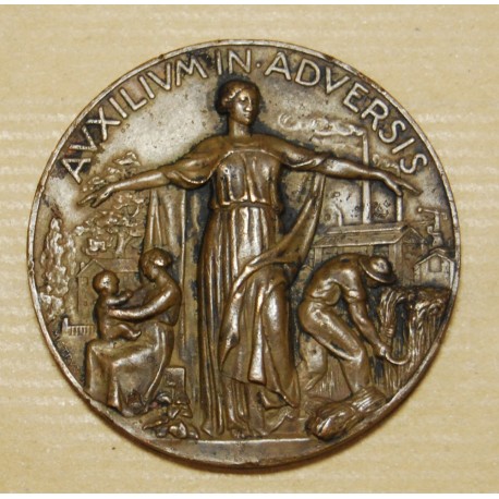 Medaglia in bronzo RIUNIONE ADRIATICA DI SICURTA' TRIESTE 1938 57 mm