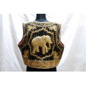 Gilet birmano ricamato e decorato veste Tg 44/46