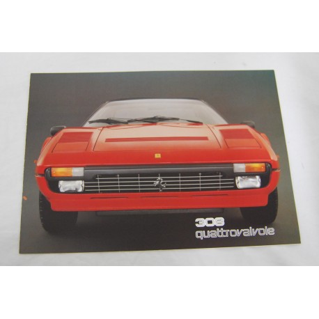 Prospekt brochure depliant Ferrari 308 4 valvole GTSi GTBi 3 pagine