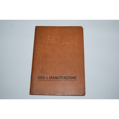 Libretto uso manutenzione FIAT 520 anno 1929 - 4° ed. Eccellente