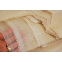 Ciolini tessuto stoffa organza beige h 340 cm lunghezza 1550 cm nuovo 2