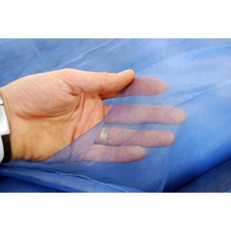 Ciolini tessuto stoffa organza avio h 340 cm lunghezza 760 cm nuovo