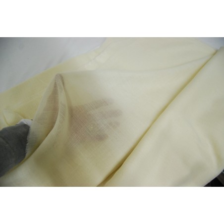 Tessuto bianco avorio 250 x 328 cm nuovo liscio