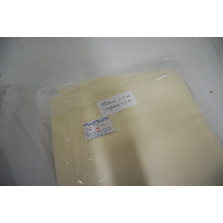 Tessuto bianco avorio 250 x 328 cm nuovo liscio