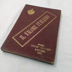 Libro Il valore italiano - Giovanni Ghione editore 1883