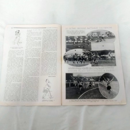Lotto 3 riviste LO SPORT ILLUSTRATO anni '20 una con articolo su Enzo Ferrari