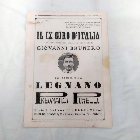 Lotto 3 riviste LO SPORT ILLUSTRATO anni '20 una con articolo su Enzo Ferrari