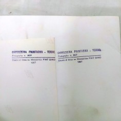 Lotto di due fotografie disegni carrozzeria Pininfarina 2