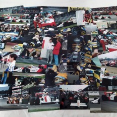 Lotto di 48 fotografie Airton Senna da negativo originale 13x18 cm 2