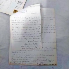 Lettera autografe Attilio Gatto al Generale Silvio Scaroni