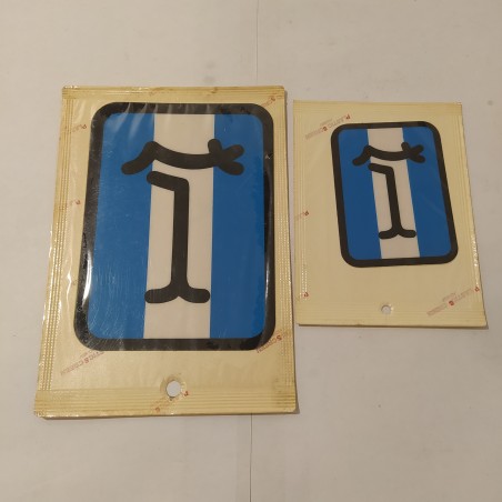 Lotto di due decalcomanie originali Auto de Tomaso