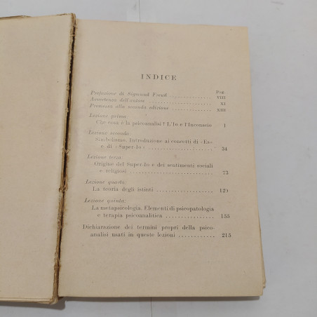 Libro PSICANALISI E. WEISS HOEPLI 2° edizione 1933 242 pp