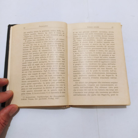 Libro PSICANALISI E. WEISS HOEPLI 2° edizione 1933 242 pp