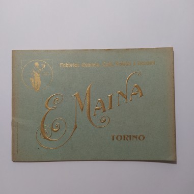 Catalogo Fabbrica Camicie Polsini e colli E. Maina Torino anni 20/30