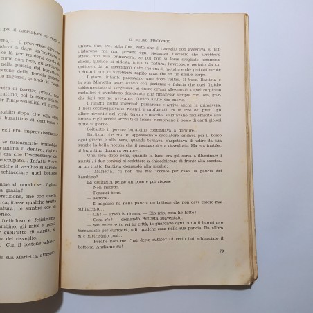 Libro IL NUOVO PINOCCHIO Dav Voivod 1957 - una pagina riparata