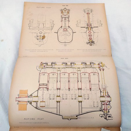 Libro L'Aeroplano e il suo motore - S. Lattes Torino 1916