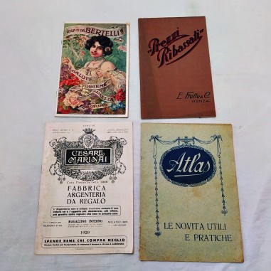 Lotto di 4 cataloghi diversi di vendita per ocrrispondenza anni 30