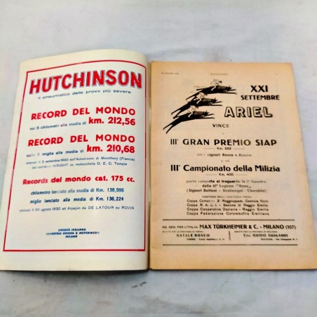 Rivista MOTOCLICLISMO n. 39 anno 1930 - ottimo