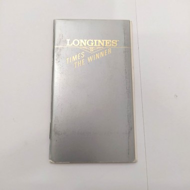 LONGINES libretto di garanzia orologio non compilato