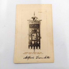 Foto gonfalone Alfredo Trombetti 1866/1929 linguista Univ. Bologna