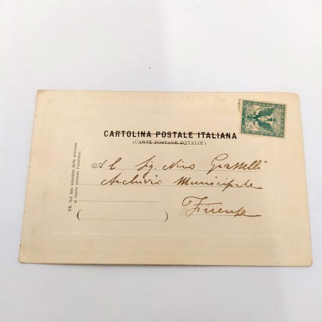 Foto gonfalone Alfredo Trombetti 1866/1929 linguista Univ. Bologna