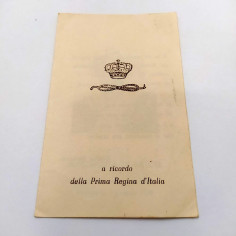 Santino di morte della REGINA MARGHERITA DI SAVOIA