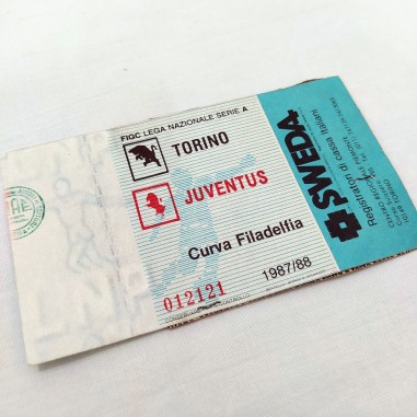 Originale biglietto di ingresso stadio partita TORINO JUVENTUS 1987