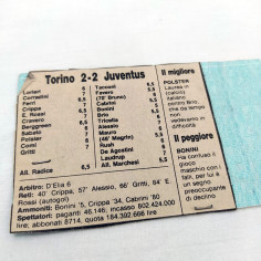 Originale biglietto di ingresso stadio partita TORINO JUVENTUS 1987 2