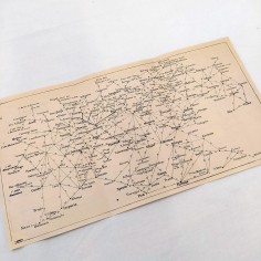 Carta stradale alta Italia omaggio assicurazioni ERMES anni 30 2