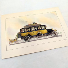 Biglietto augurale disegnato e con dedica autografa di BISCARETTI - Natale 1957