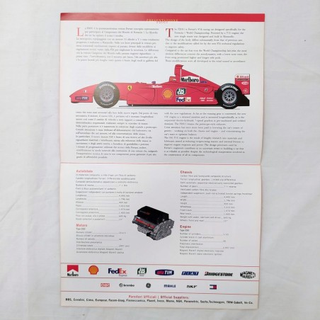 Pieghevole Formula 1 FERRARI F2001 - testi in due lingue