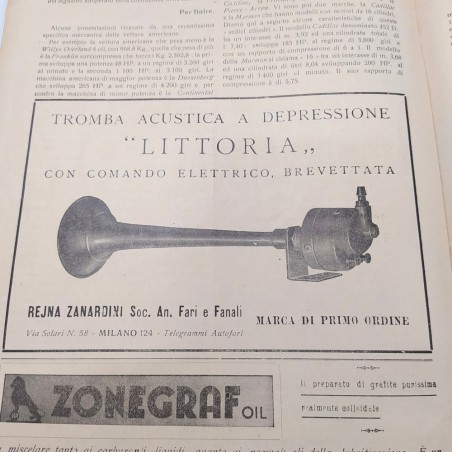 Rivista MOTORI AERO CICLI E SPORTS n. 46 anno 1934 XIII