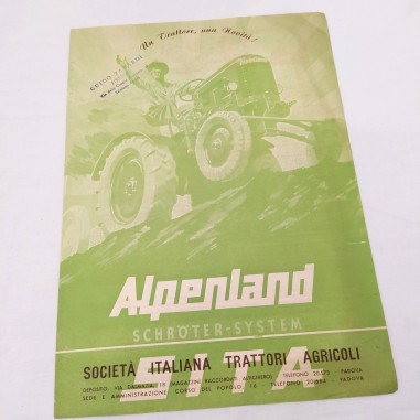 Brochure trattore ALPENLAND in italiano, foglio singolo