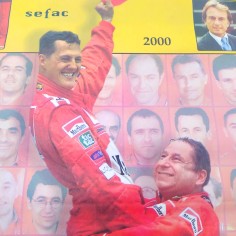 Manifesto originale FERRARI Sefac 2000 Michael Schumacher 22/10/2000 2