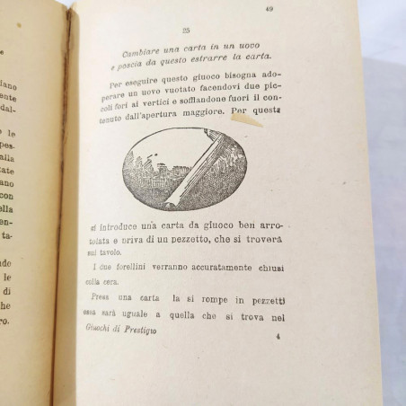 Libro manuale GIOCHI DI PRESTIGIO e CALCOLO  COLLE CARTE