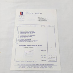 Lotto di 3 fatture GENOA 1893 per cessione giocatore GREGORI ATTILIO 1990