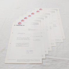 Lotto di 7 fatture A.C. FIORENTINA spa 1990